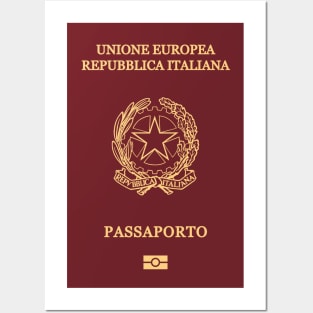 Italy passport Posters and Art